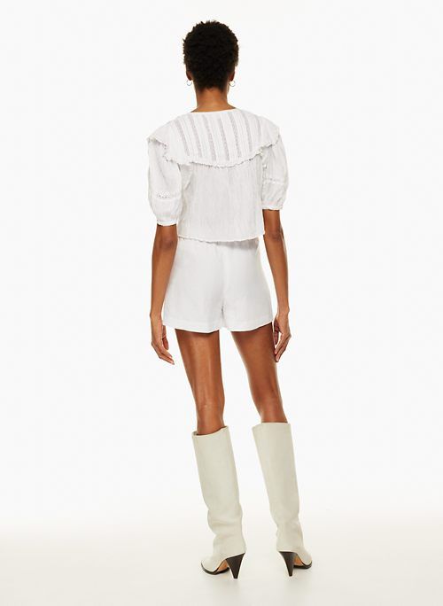 Wilfred Women's Marquetry Blouse in White size Large sold by Aritzia product image thumbnail 4