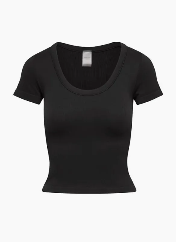 sinch rib willow scoopneck t-shirt sold by Aritzia