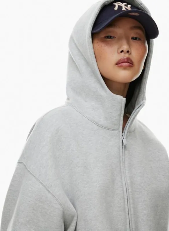 cozy fleece mega drop shoulder 1/2 zip hoodie sold by Aritzia