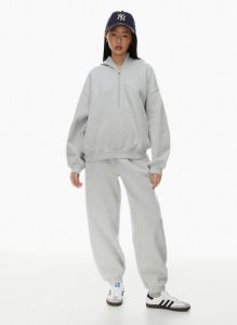 cozy fleece mega drop shoulder 1/2 zip hoodie sold by Aritzia