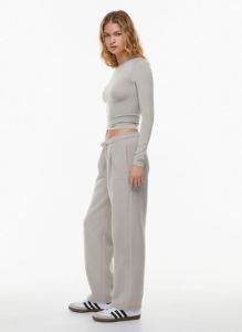 cozy fleece mega pleated sweatpant sold by Aritzia
