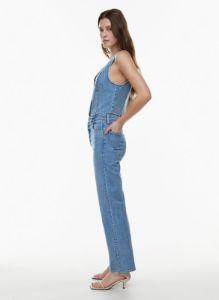 the arlo hi-rise straight jean sold by Aritzia