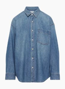 the 80s comfy denim shirt sold by Aritzia