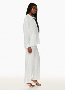 essential linen oversized shirt sold by Aritzia