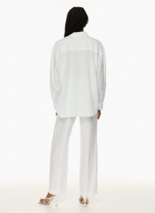 essential linen oversized shirt sold by Aritzia