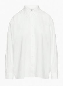 essential linen oversized shirt sold by Aritzia