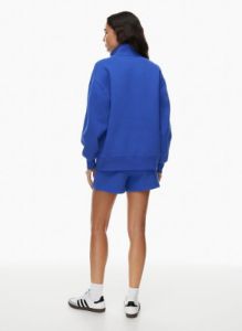 cozy fleece boyfriend 1/2 zip sweatshirt sold by Aritzia