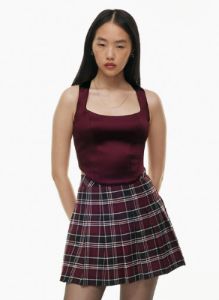 shiloh satin bustier sold by Aritzia