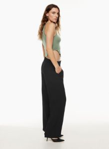 Aritzia Women's The Effortless Pant Lo-Rise in Black size 8 sold by Aritzia