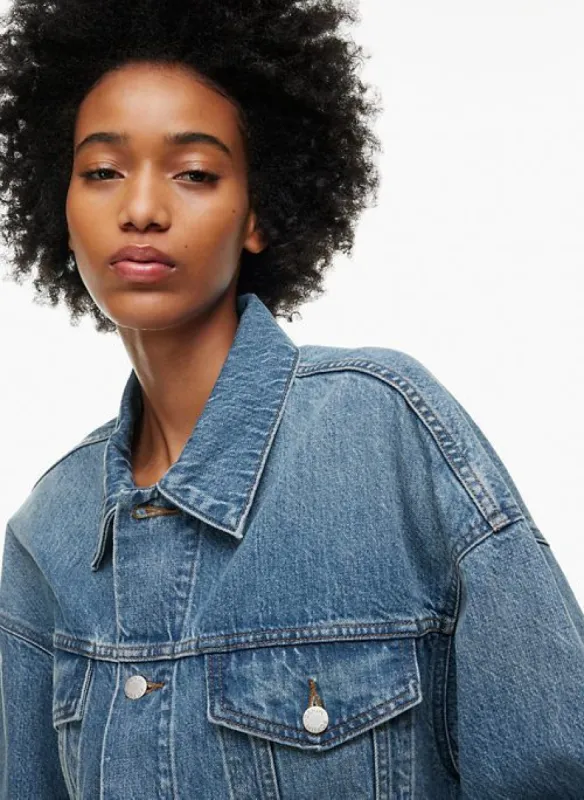 the ali vintage denim jacket sold by Aritzia