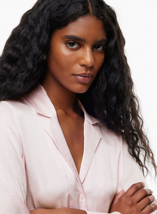 tie-front satin blouse sold by Aritzia product image thumbnail 4