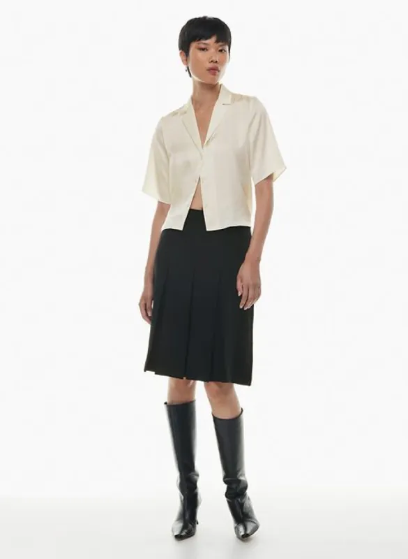 beso satin shirt sold by Aritzia