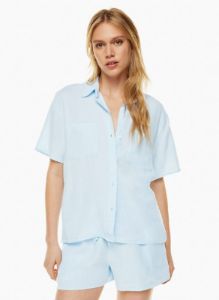 cottage linen shirt sold by Aritzia