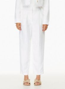 carrot linen pant sold by Aritzia