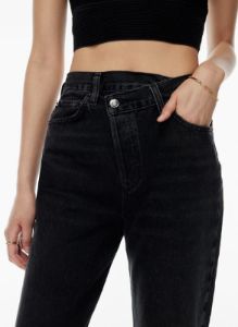 criss cross straight jean sold by Aritzia