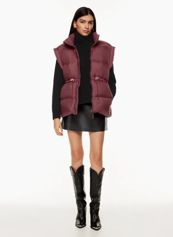the chalet puffer vest sold by Aritzia