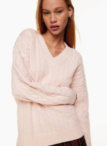 peggy v-neck sweater sold by Aritzia