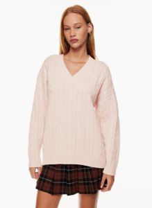peggy v-neck sweater sold by Aritzia