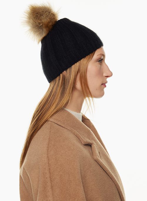 pom liteluxe cashmere beanie sold by Aritzia product image thumbnail 2