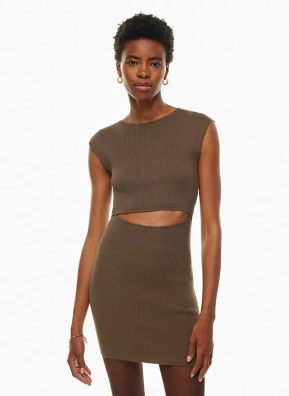 cutout knit mini dress sold by Aritzia
