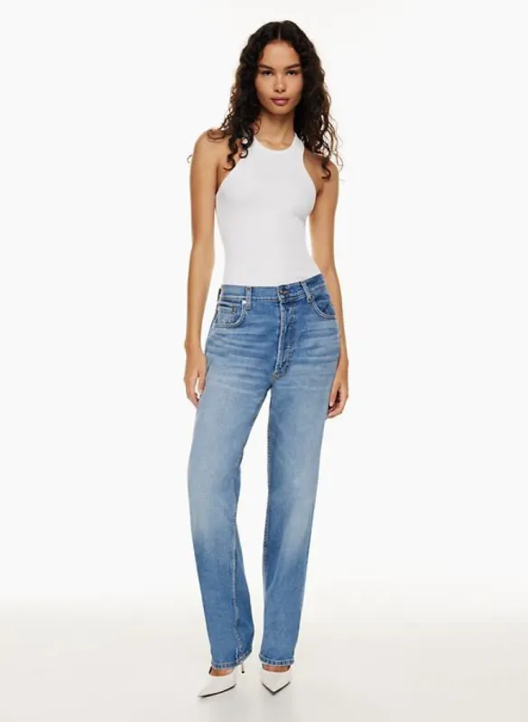 his & hers jean sold by Aritzia