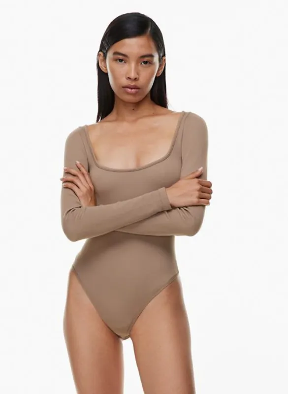 sinchseamless™ rib square longsleeve bodysuit sold by Aritzia