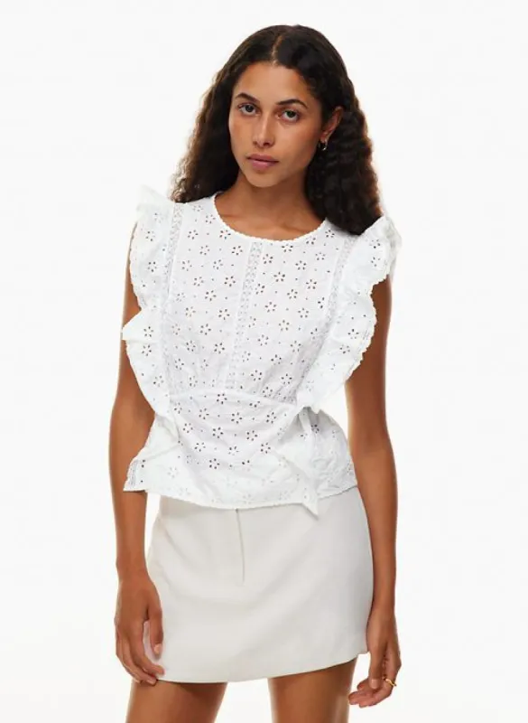 bacchus poplin blouse sold by Aritzia