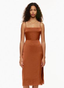magdalena satin dress sold by Aritzia