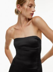 revenge satin dress sold by Aritzia
