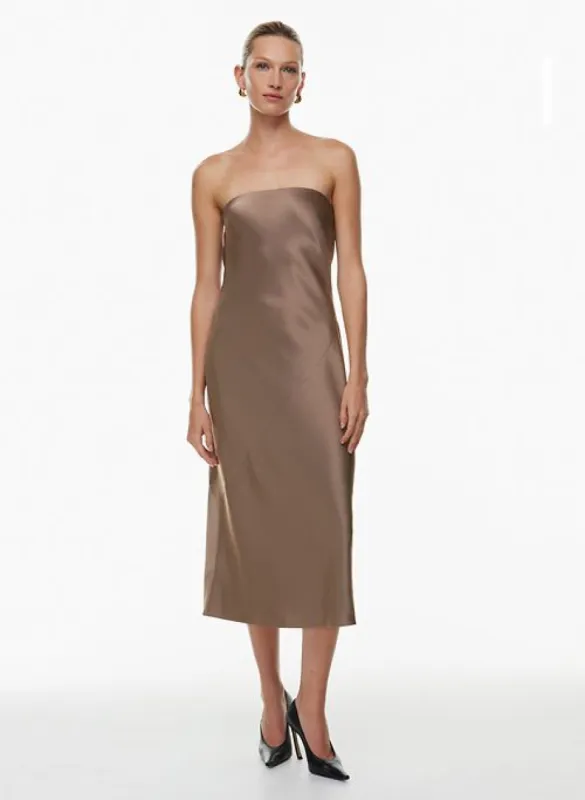 inquire satin dress sold by Aritzia