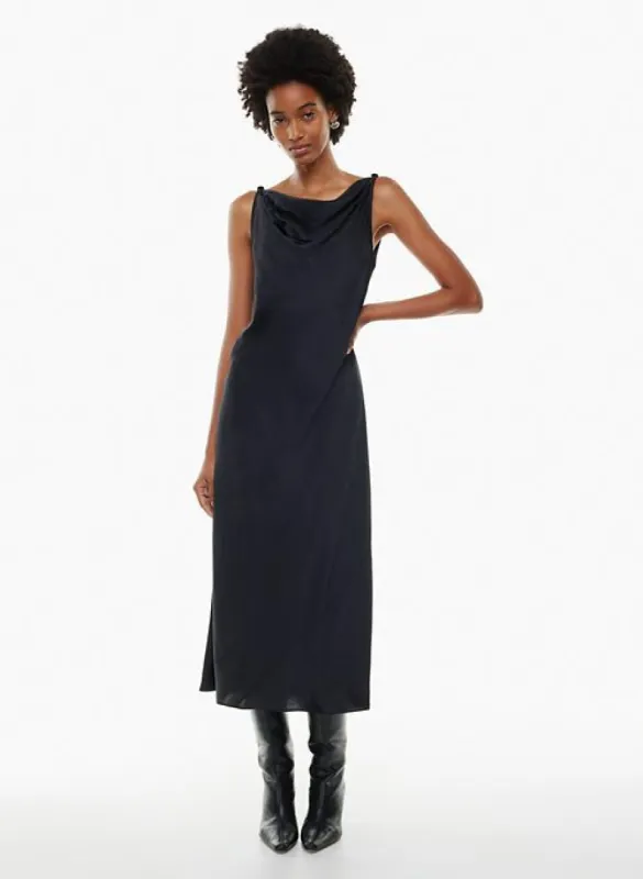 goddess satin dress sold by Aritzia