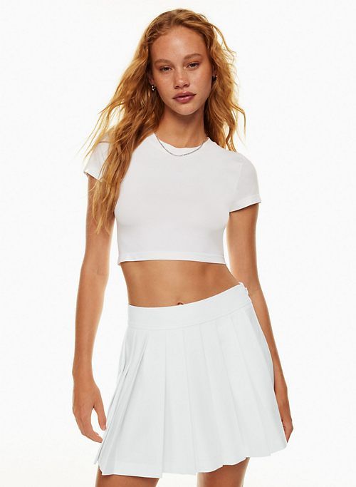 olympia pleated skirt sold by Aritzia