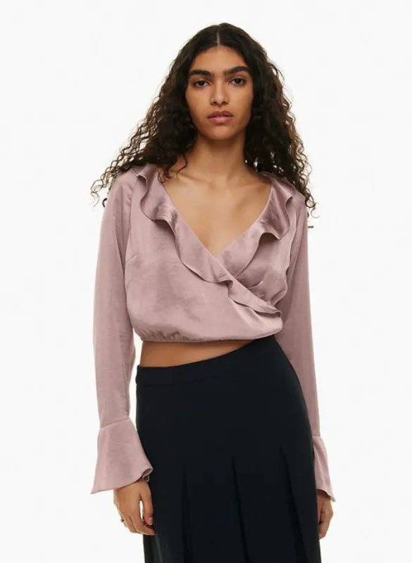 spartina satin blouse sold by Aritzia