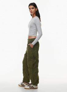 explore parachute pant sold by Aritzia