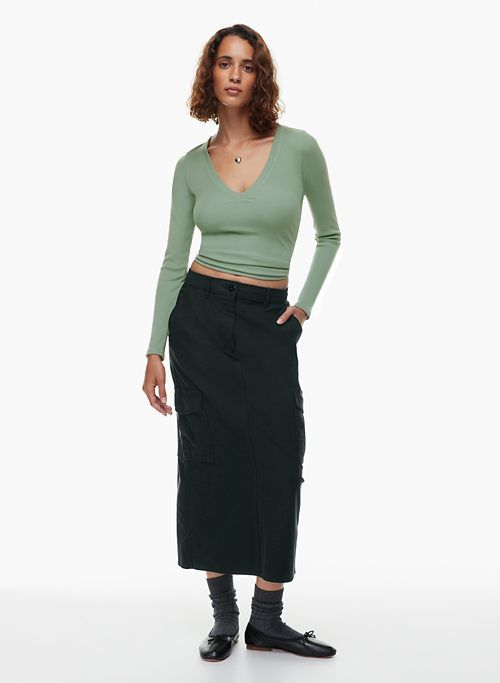 stellar v-neck longsleeve sold by Aritzia