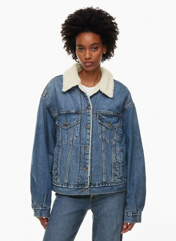 90s sherpa trucker jacket sold by Aritzia
