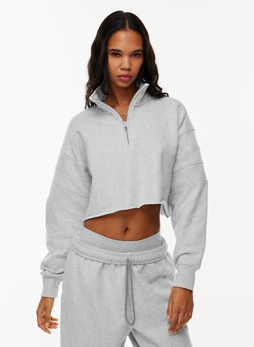 terry fleece mega ½ zip sweatshirt sold by Aritzia product image thumbnail 3