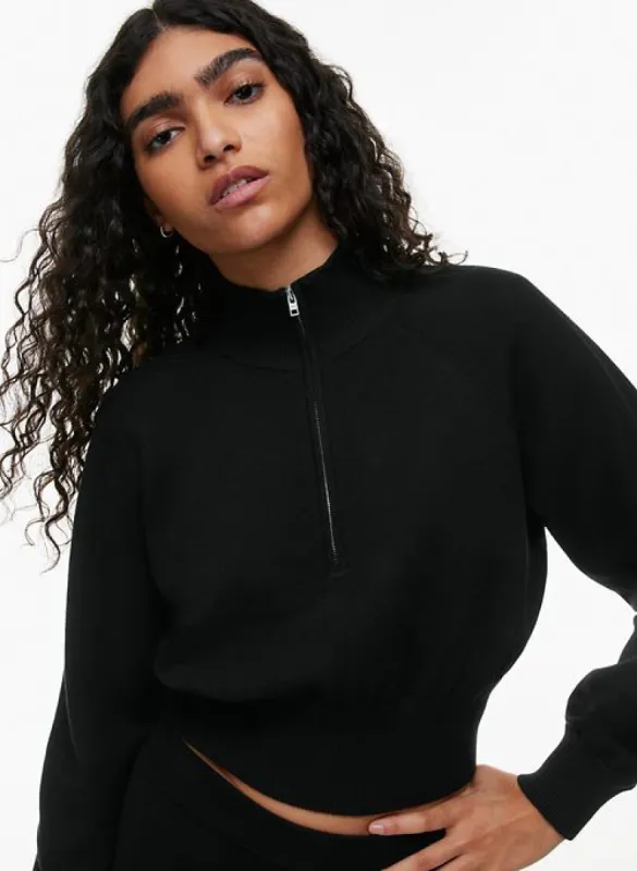 yew 1/4 zip sweater sold by Aritzia