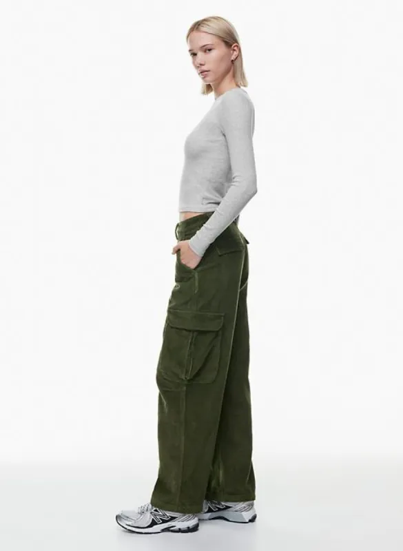 corbett corduroy cargo pant sold by Aritzia