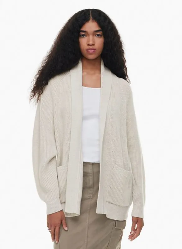 travel cardigan sold by Aritzia
