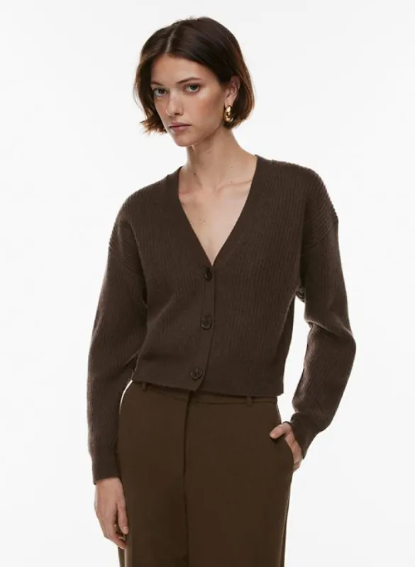luxe cashmere canberra cardigan sold by Aritzia