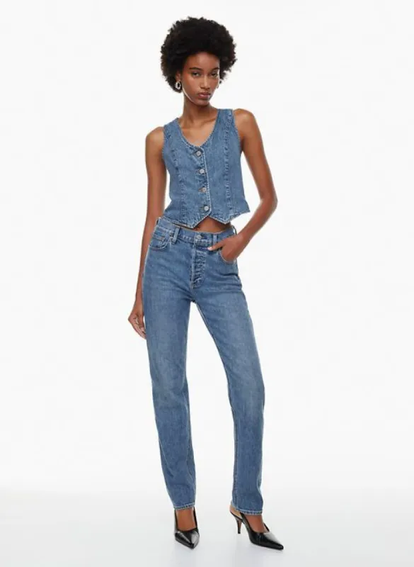 the 90s hi-rise cigarette jean sold by Aritzia