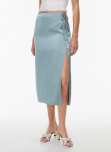 elixir satin skirt sold by Aritzia