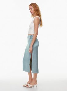 elixir satin skirt sold by Aritzia