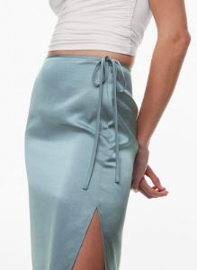 elixir satin skirt sold by Aritzia