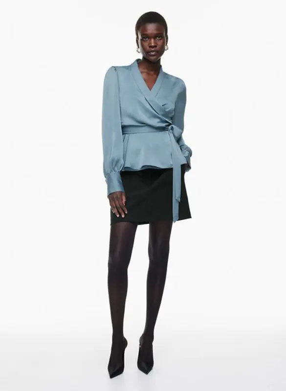hyde satin blouse sold by Aritzia