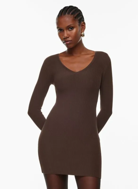 sculpt knit v-neck dress sold by Aritzia