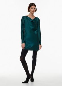 gio satin dress sold by Aritzia