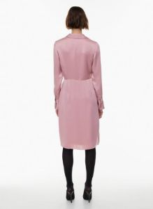 larchmont satin midi dress sold by Aritzia