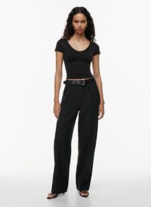 sinch smooth willow v-neck t-shirt sold by Aritzia